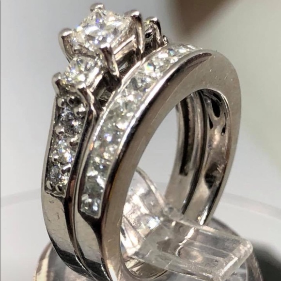 Diamonds 14k gold ring&ban great deal worth $5000 - Picture 5 of 8